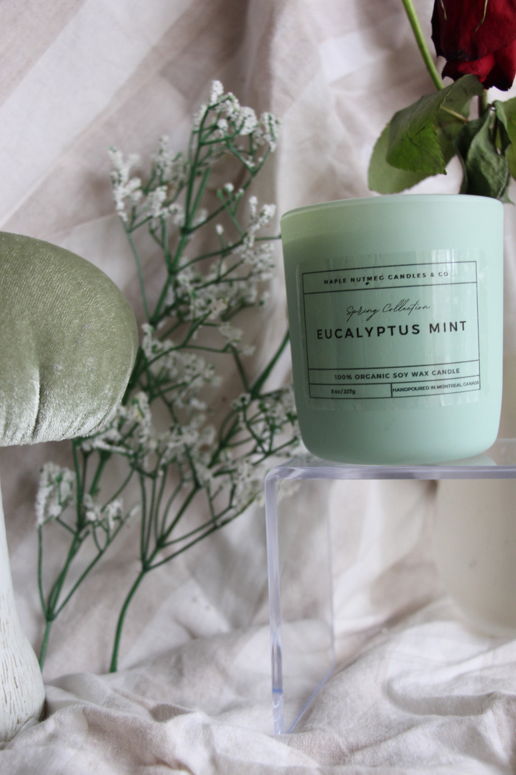 Kana Handmade Eucalyptus Mint Scented Soy Candle