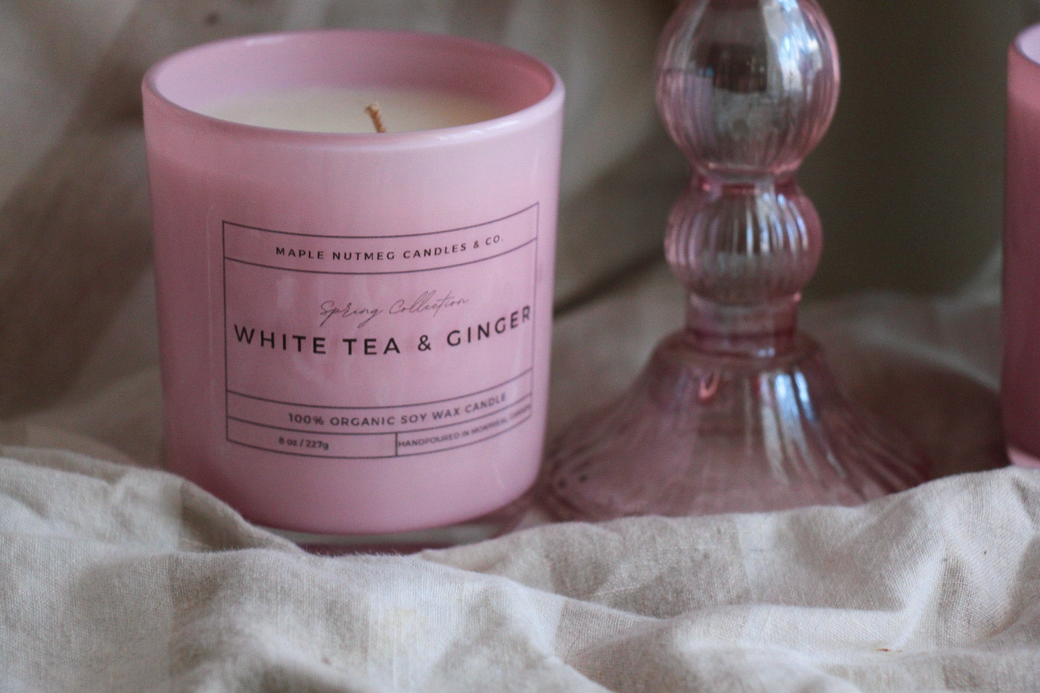 Kana Handmade White Tea & Ginger Scented Soy Candle