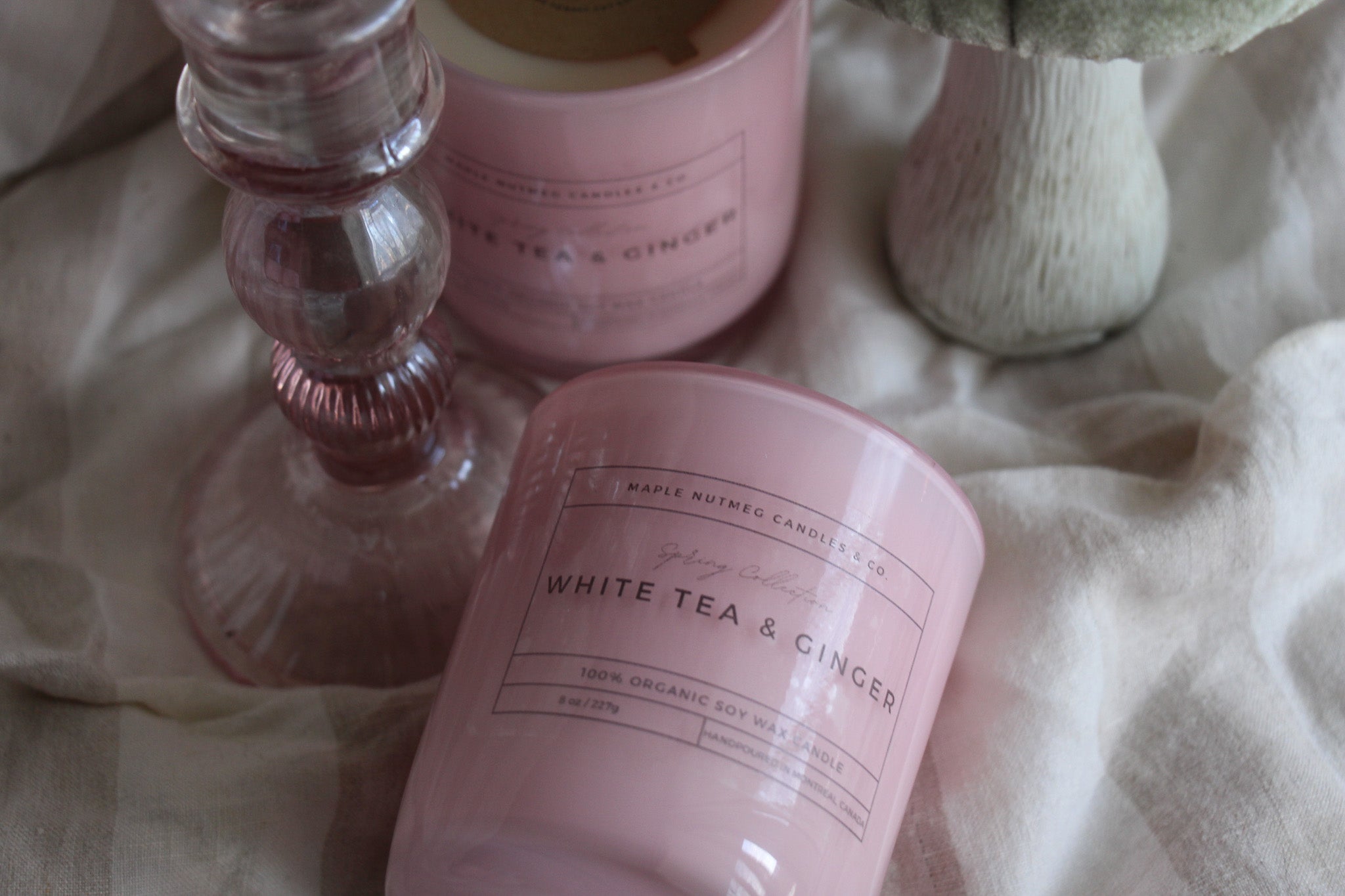 Kana Handmade White Tea & Ginger Scented Soy Candle