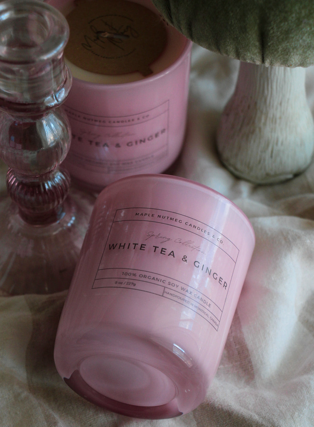 Kana Handmade White Tea & Ginger Scented Soy Candle