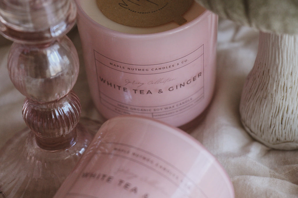 Kana Handmade White Tea & Ginger Scented Soy Candle