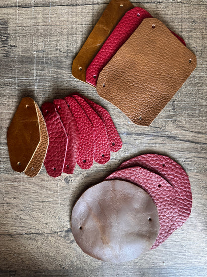 Blythe Handmade Leather Cord Organizers Style 2 ( Set of 4 )