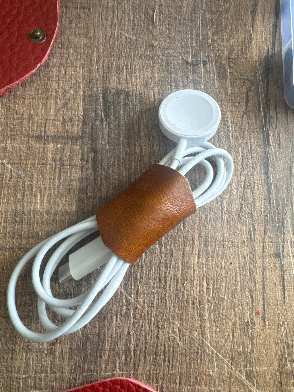 Blythe Handmade Leather Cord Organizers Style 3 ( Set of 4 )