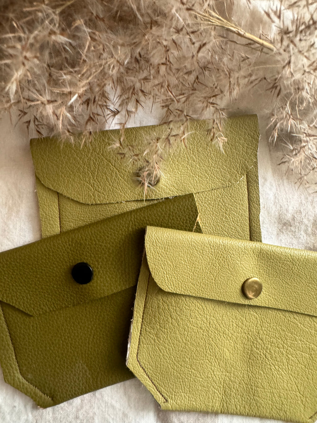 Annabelle Handmade Soft Leather Coin Purse Med Green