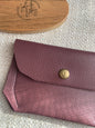 Annabelle Handmade Leather Coin Purse Purple