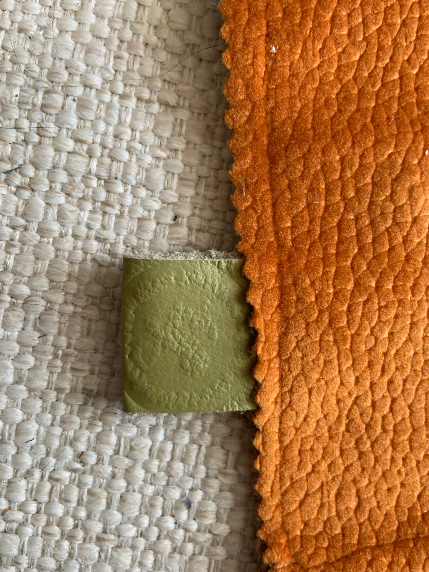 Celine Handmade Fabric Purse Orange