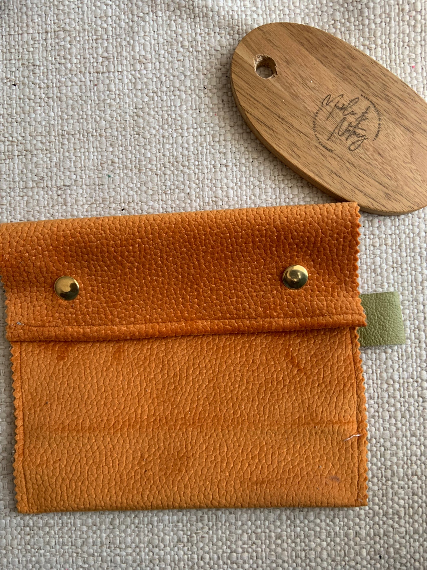 Celine Handmade Fabric Purse Orange