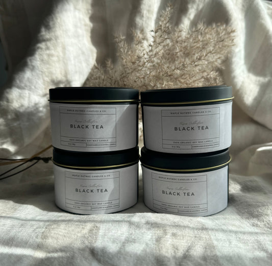Brontë White Tea & Ginger Handmade Soy Candle Metal Container