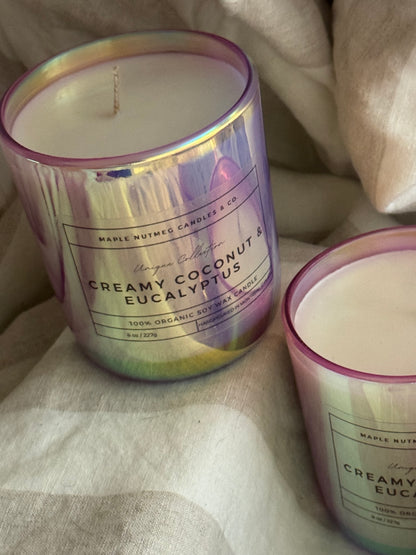 Kana Handmade Creamy Coconut & Eucalyptus Scented Soy Candle