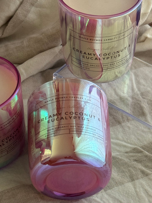 Kana Handmade Creamy Coconut & Eucalyptus Scented Soy Candle