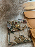 Evelyn Handmade Fabric Coin Purse Floral Brocade Fabric