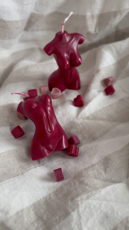 Bawdy Handmade Figure Soy Candle Cinnamon Scented